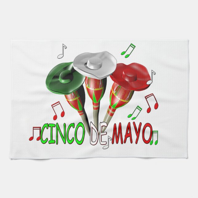Happy Cinco de Mayo Tea Towel (Horizontal)