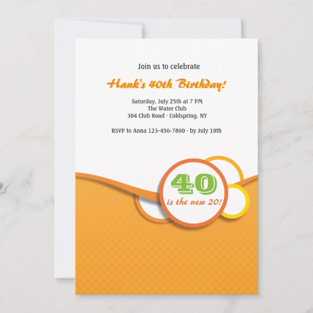 Happy Circles Invitation (Front)