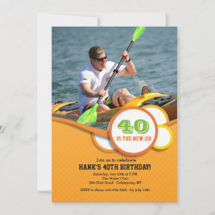 Happy Circles Photo Invitation