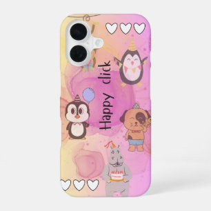 happy click iPhone 16 case