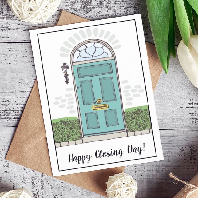 Happy Closing Day Blue Door Customer Card (Creator Uploaded)