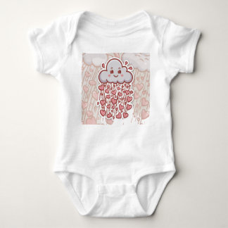 Happy Cloud Showering Love Baby Bodysuit