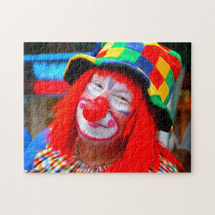 Happy Clown Face Jigsaw Puzzle