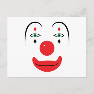 Happy Clown Face Postcard