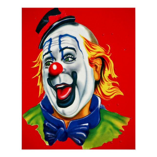 Happy Clown Face Poster (Front)