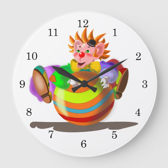 Happy Clown Wall Clock (Front)