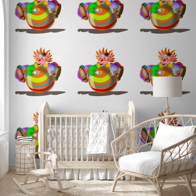 Happy Clown with Ball Funny Wallpaper (Kids)