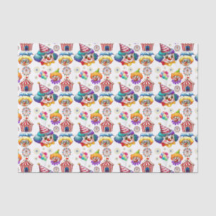 Happy Clowns Tissue Paper