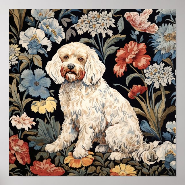 Happy Cockapoo Art Print (Front)