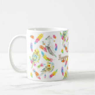 Happy cockatiel's life coffee mug