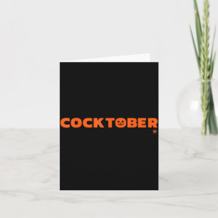 Happy Cocktober Halloween Costume Funny Halloween Card