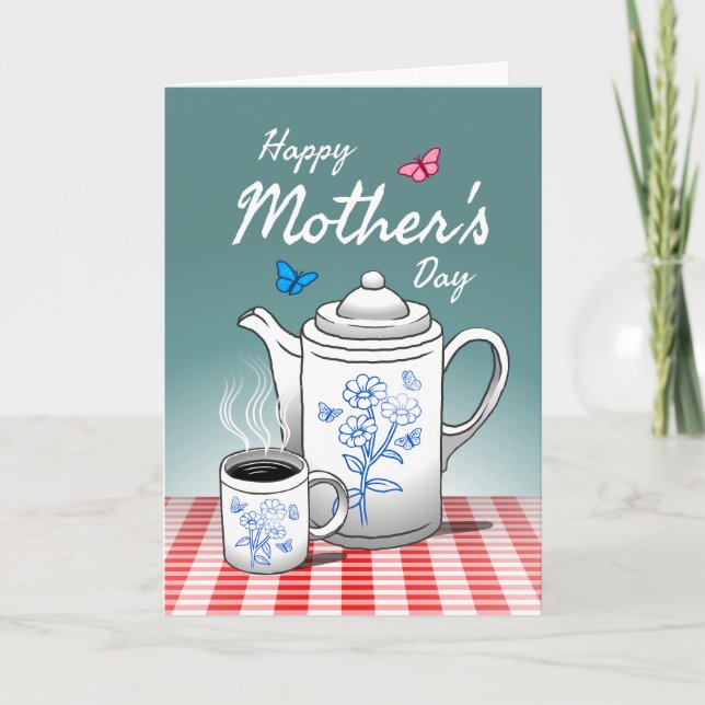 Happy Coffee Time with Mom Card (Front)
