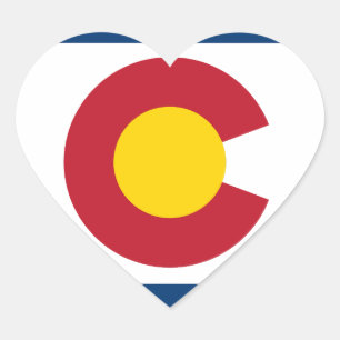 Happy Colorado Day! Heart Sticker