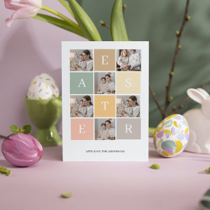 Happy Colorful Collage Photo Easter