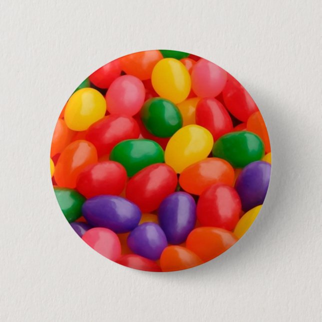 HAPPY COLORFUL JELLYBEAN BUTTON (Front)