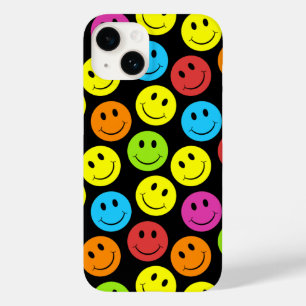 Happy Colourful Faces Pattern Case-Mate iPhone 14 Case