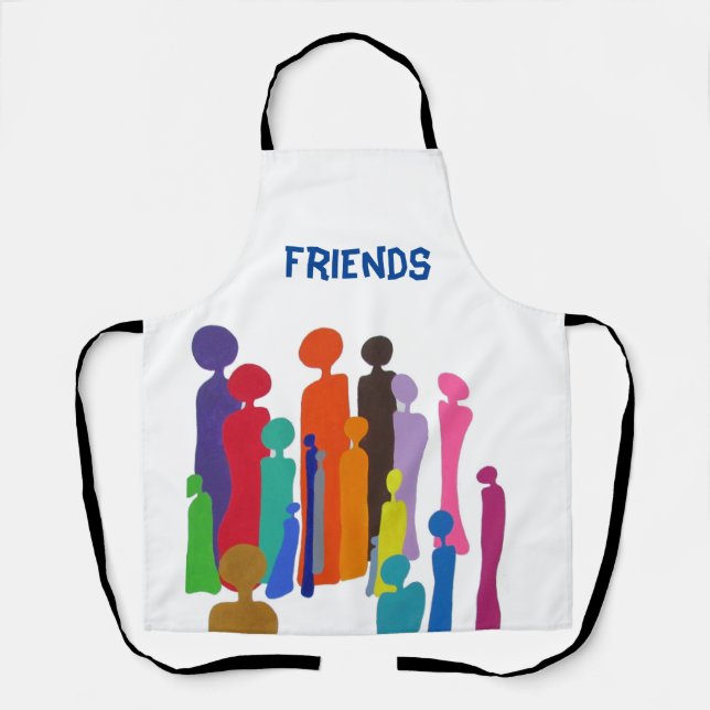 Happy Colourful People Apron (Front)