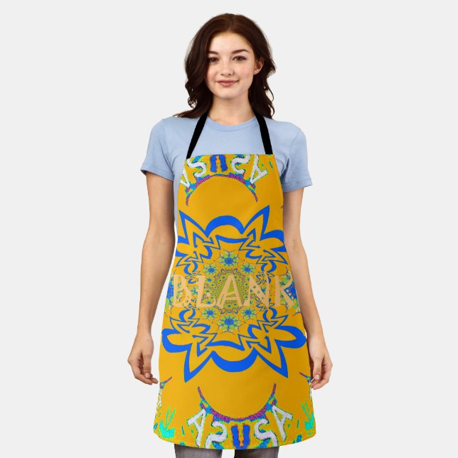 Happy Colours All-Over Print Apron (Worn)