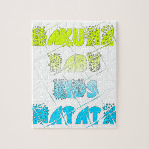 Happy Colours Hakuna Matata Hakunamatata Gift Jigsaw Puzzle
