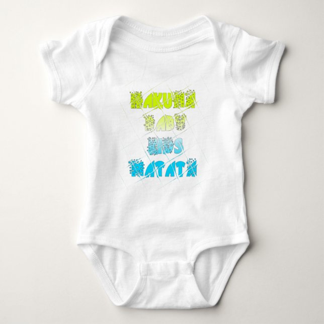 Happy Colours Hakuna Matata Hakunamatata Gift star Baby Bodysuit (Front)