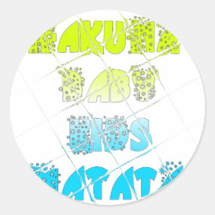 Happy Colours Hakuna Matata Hakunamatata Gift star Classic Round Sticker