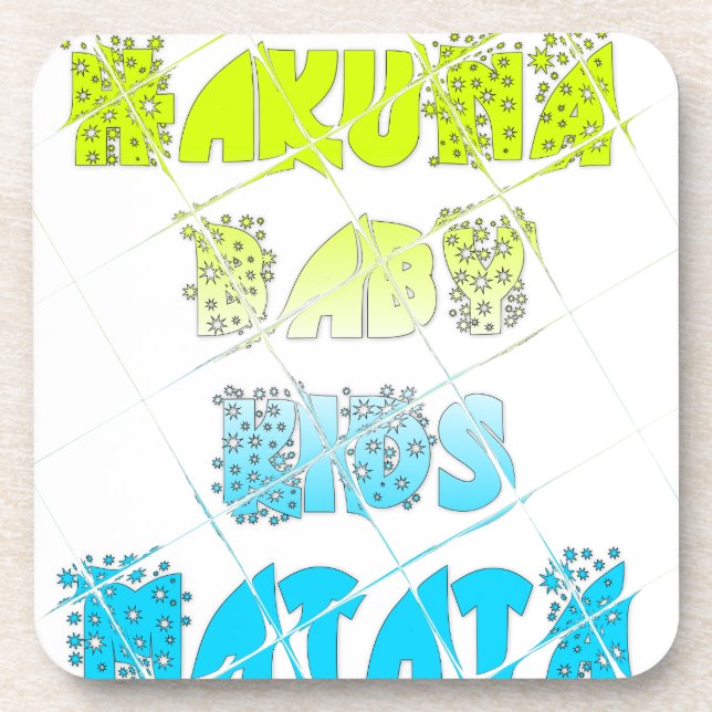 Happy Colours Hakuna Matata Hakunamatata Gift star Coaster (Front)