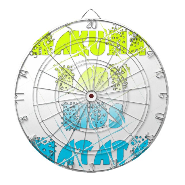 Happy Colours Hakuna Matata Hakunamatata Gift star Dartboard (Front)