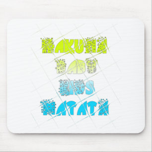 Happy Colours Hakuna Matata Hakunamatata Gift star Mouse Pad