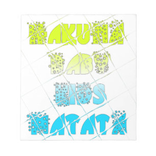 Happy Colours Hakuna Matata Hakunamatata Gift star Notepad