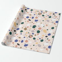 Happy Colours Terrazzo Pattern Wrapping Paper