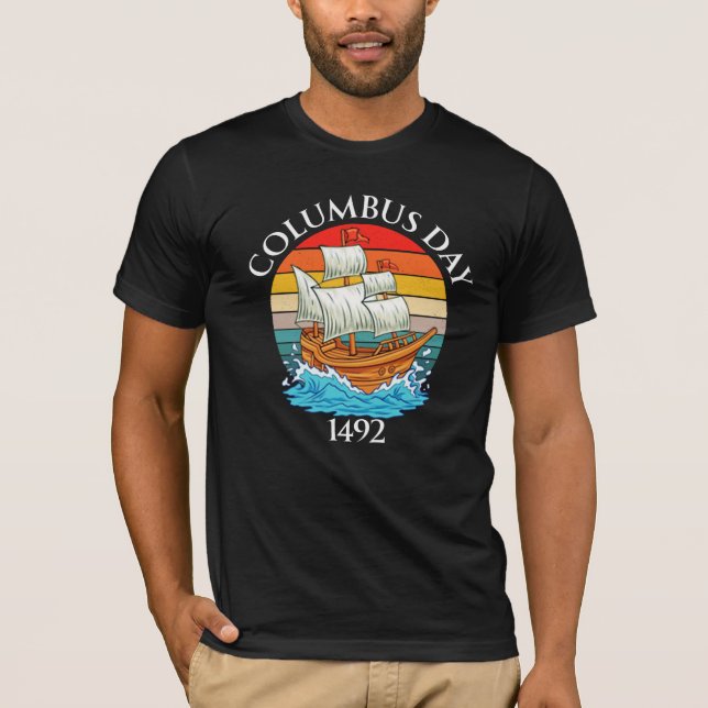 HAPPY COLUMBUS DAY 2024 T-Shirt (Front)