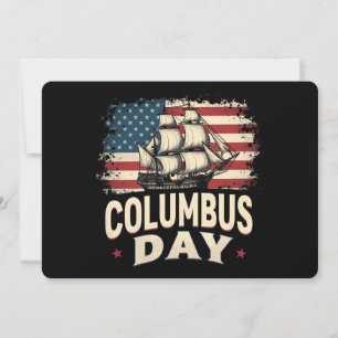Happy Columbus Day of Exploration and Reflection Invitation