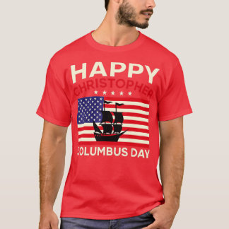 Happy Columbus Day          Vintage  T-Shirt