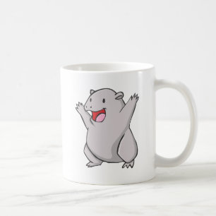 Happy Common Wombat Cartoon Coffee Mug