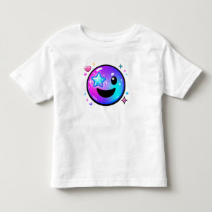 Happy Cool Smiley Face Y2K Toddler T-Shirt