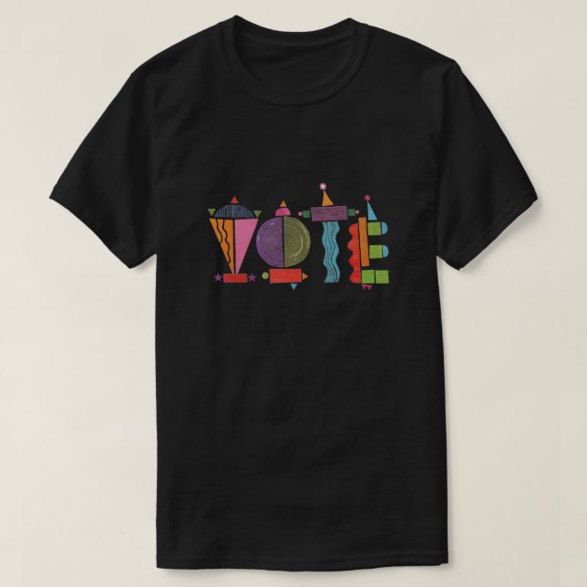 Happy Cool Vote T Shirt / GOTV  (Design Front)