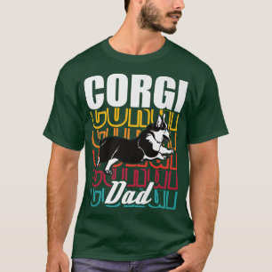 Happy Corgi Dad Vintage324 T-Shirt