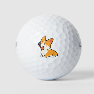 Happy Corgi Golf Balls