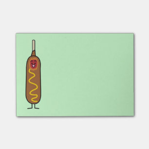 Happy Corn Dog Post-it Notes