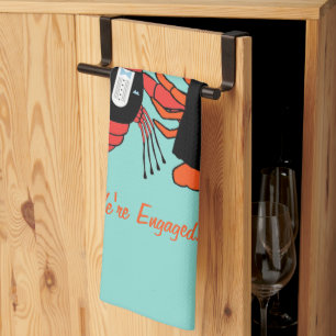 Happy Couple Crawfish Boil Party Tea Towel