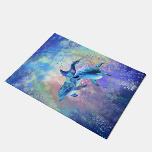 Happy Couple Dolphin Doormat