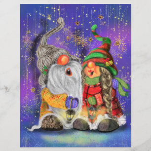 Happy Couple Gnome Christmas Letterhead