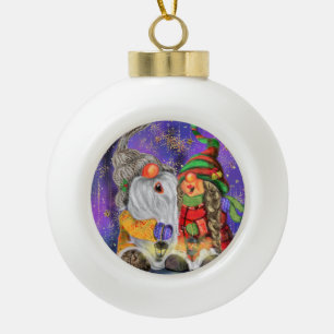 Happy Couple Gnome Christmas Ornament