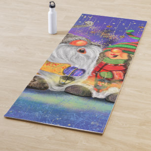 Happy Couple Gnome Christmas Yoga Mat