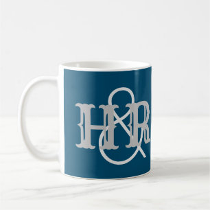 Happy Couple Initials on a  Coffee Mug