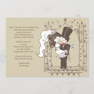 Happy Couple Post Wedding Brunch Invitation