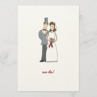 Happy Couple Wedding Invitation
