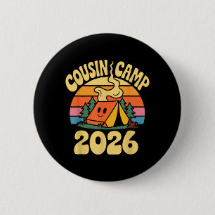 Happy Cousin Camp 2026 Smile Cruise Squad Crew 6 Cm Round Badge