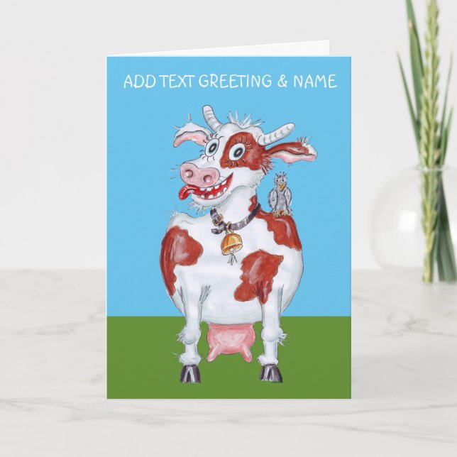 Happy cow card (Front)