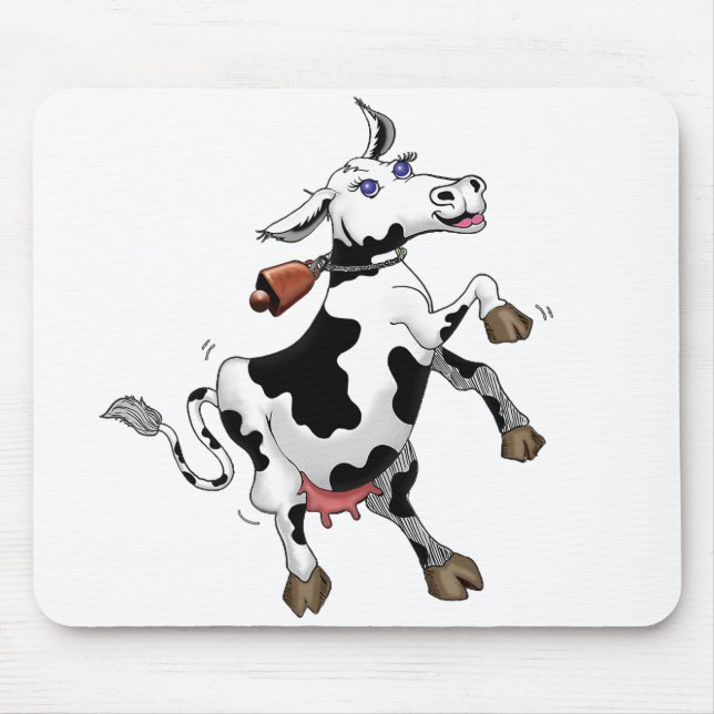 Happy Cow Mouse Pad (Front)